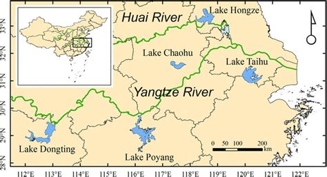 what major lakes are in china